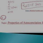 Autocorrelation Function Properties Random Variables Stochastic Process Probability Theory Stochas
