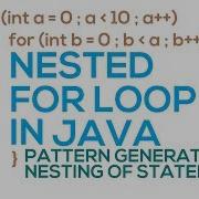 31 Nested For Loop In Java Hindi Urdu