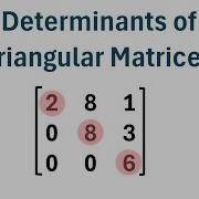 How To Find The Determinant Of A Triangular Matrix