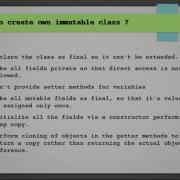 Java Interview Question 3 How To Create Your Own Immutable Class In Java