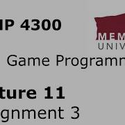 COMP4300 Разработка игр Лекция 11 Задание 3