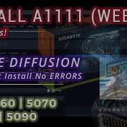 Установка серии RTX 50 A1111 Webui Stable Diffusion Blackwell GPU 5070 5080 5090 CLIPTextEncode