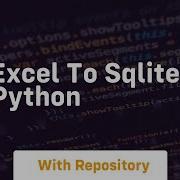 Excel To Sqlite Python