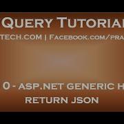 Asp Net Generic Handler Return Json