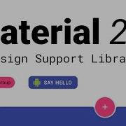 Material Design 2 Overview Design Support Library 28 Android Kotlin Tutorial