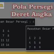 Program Python Membuat Pola Persegi Deret Angka
