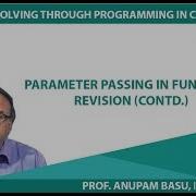 Parameter Passing In Function Revision Contd
