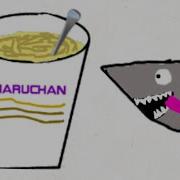 Shark Puppet Makes Asian Cuisine Animated