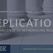 Replication The Challenge Of Reproducing Research