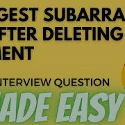 Longest Subarray Of 1 S After Deleting One Element Leetcode 1493 Python
