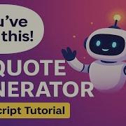 AI Quote Generator With OpenAI API JavaScript Tutorial No Frameworks