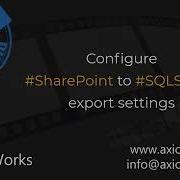 Configure SharePoint To SQL Server Export Settings