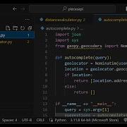 Python 3 Geopy Script To Calculate Distance Between Two Locations Address Autocomplete In Maps