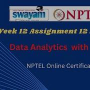 Data Analytics With Python Week 12 Assignment NPTEL