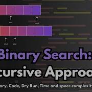 Binary Search Recursive Approach Explained Python Example Code