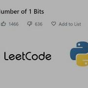 Number Of 1 Bits Leetcode Love Babbar DSA Cracker Sheet GFG Python