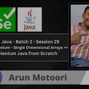 Day 29 Java For Selenium Single Dimensional Arrays Selenium Java Batch 2