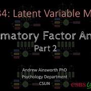 Psy534 Lecture 7 CFA 2