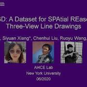 CVPR 20 SPARE3D A Dataset For SPAtial REasoning On Three View Line Drawings