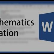 Microsoft Word Mathematics Equation Shortcuts For Math Equation In Chemistry Lab Report