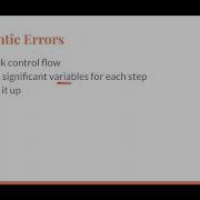The CS Things They Don T Teach You Debugging Semantic Errors