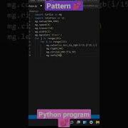 New Python Pattern Program To Print Amazing And Cool Pattern For Beginners Short Shorts Programmer