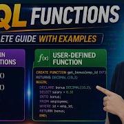 SQL Functions In Hindi Built In Vs User Defined Functions UDF With Examples