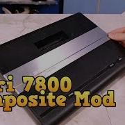 Atari 7800 Composite Mod And Review