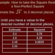 BCLN Estimating Square Roots