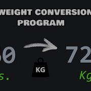Python Weight Conversion Exercise