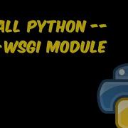 Install Mod Wsgi On Python