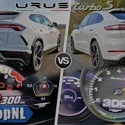 LAMBORGHINI URUS Vs PORSCHE CAYENNE TURBO S 0 300KMH 3000M DRAG RACE SOUND POV By AutoTopNL