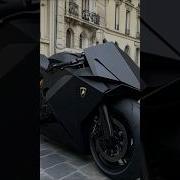 Futuristic Lamborghini Concept Bike Stealth Black Edition Superbike Racing Viral
