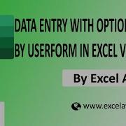 Data Entry With Option Button By UserForm In Excel VBA Excel Avon