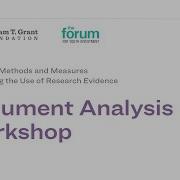 Advancing Methods And Measures For Studying The Use Of Research Evidence Document Analysis