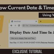 How To Display Live Date Time On Web Page Using JavaScript Complete Tutorial