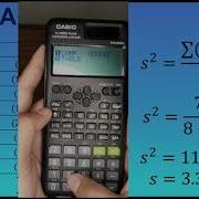 Sample Standard Deviation And Variance Using The Calculator