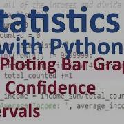 Bar Graphs And Plotting Confidence Intervals With Python