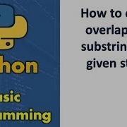 How To Count Overlapping Substring In A Given String