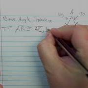 Geometry Triangles Base Angles Theorem