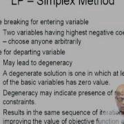 Linear Programming Simplex Method 2