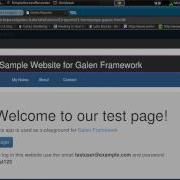 Part 2 Introduction To Galen Specs Language Testing Responsive Website Tagging And Loops