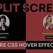 CSS Split Screen Hover Effect Pure CSS Split Screen Landing Page With CSS Flex Splitscreen