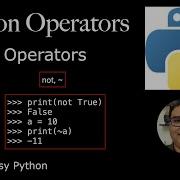 Python Operators Unary Operators