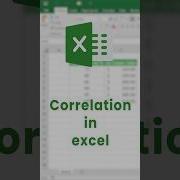 Correlation In Excel Explained In 40 Seconds Shorts Excel Correlation