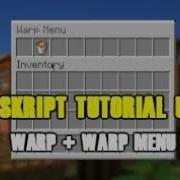 Minecraft Skript Tutorial 5 Warp Warp Menu