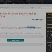 Server Side Template Injection Using Documentation Video Solution 2021
