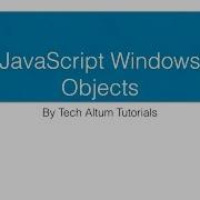 JavaScript Windows Objects JS Dialog Box Screen Objects