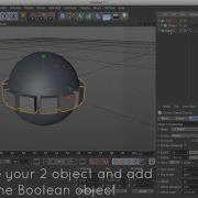 Cinema 4D Training Tutorial Boolean Object