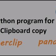 Clipboard Copy In Python Using Pyperclip And Pandas